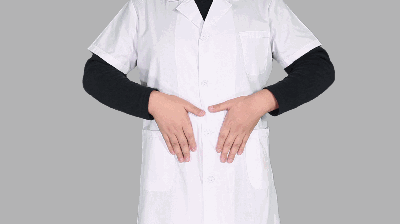 2、仰卧双掌推腹